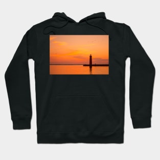 Orange Fading to Black Hoodie